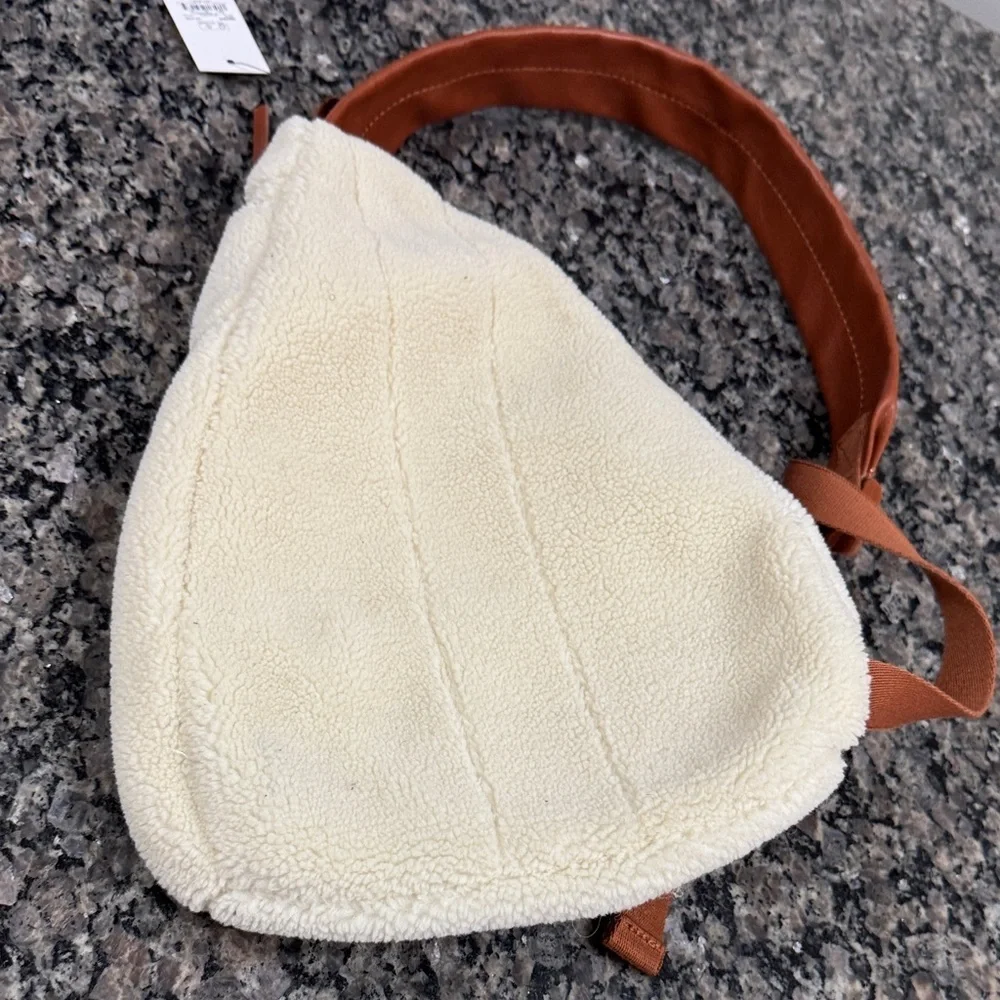Sonoma Sherpa Cream and Brown Women's sling bag NWT